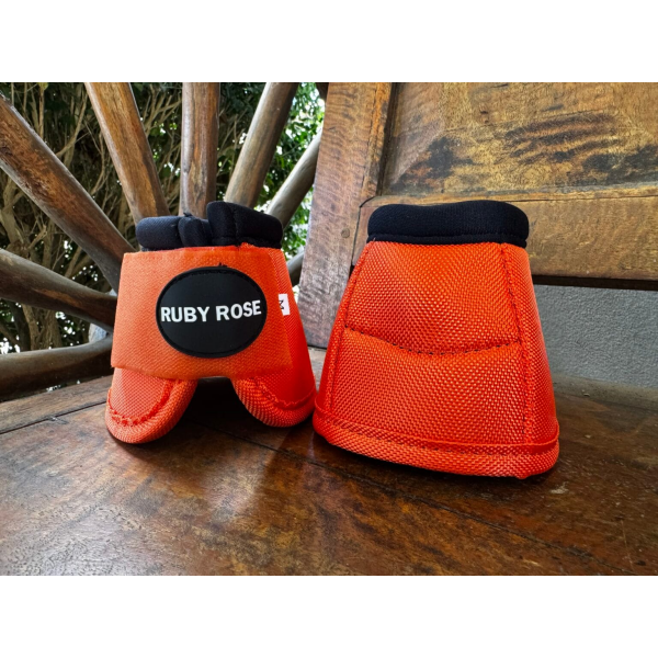 New! Ruby Rose Orange Bell Boots (Medium) Medium / Orange Bell boots
