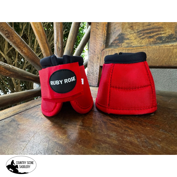 New! Ruby Rose Red Bell Boots (Medium) Medium / Red Bell boots