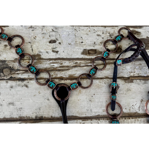 New! Ruby Rose Thunderbird Ring Tack Set spur strap