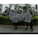New! Ruby Rose Zebra Full Mesh Hooded Rug - Country Scene Saddlery and Pet Supplies