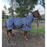 New! Ruby Rose Zebra Full Mesh Hooded Rug - Summer Combos