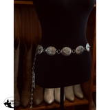 New! Scallop Concho Belt / SILVER