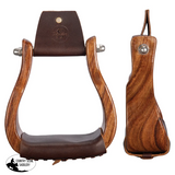 New! Schneiders® Angled Offset Wooden Stirrups - Country Scene Saddlery and Pet Supplies