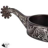 New! Schneiders® Antique Floral Engraved Western Spurs