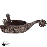New! Schneiders® Antique Floral Engraved Western Spurs