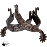 New! Schneiders® Antique Floral Engraved Western Spurs