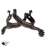New! Schneiders® Antiqued Brown Steel Spurs with Dots - Country Scene Saddlery and Pet Supplies