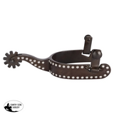 New! Schneiders® Antiqued Brown Steel Spurs with Dots - Country Scene Saddlery and Pet Supplies