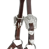 New! Schneiders® Beaded Silver Plated Show Halter With Lead