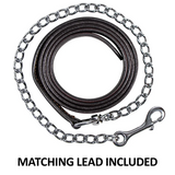 New! Schneiders® Beaded Silver Plated Show Halter With Lead