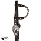 New! Schneiders® Browband Headstall with Chocolate Rawhide Accents - Country Scene Saddlery and Pet Supplies