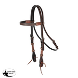 New! Schneiders® Browband Headstall with Chocolate Rawhide - Country Scene Saddlery and Pet Supplies