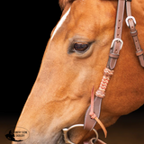 New! Schneiders® Browband Headstall with Chocolate Rawhide - Country Scene Saddlery and Pet Supplies