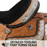 New! Schneiders® Cody II Western Silver Show Saddle