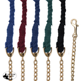 New! Schneiders® Cotton Lead Rope with Chain - Country Scene Saddlery and Pet Supplies