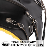 New! Schneiders® Deluxe Lightweight Round Skirt Synthetic Western Trail Saddle