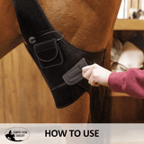 New! Schneiders® EquiCare LED Therapy® Red Light Stifle Wrap - Country Scene Saddlery and Pet Supplies