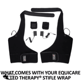 New! Schneiders® EquiCare LED Therapy® Red Light Stifle Wrap - Country Scene Saddlery and Pet Supplies