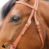 New! Schneiders® Harness Leather Browband Headstall with Tie Ends Full/Cob Harness Leather Browband Headstall with Tie