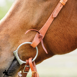 New! Schneiders® Harness Leather Browband Headstall with Tie Ends Full/Cob Harness Leather Browband Headstall with Tie
