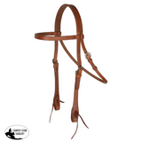 New! Schneiders® Harness Leather Browband Headstall with Tie Ends Full/Cob Harness Leather Browband Headstall with Tie