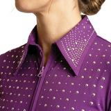 New! Schneiders® Ladies Eva Silver Studded Western Show Shirt - Western Shirts