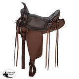 New! Schneiders® Leather-Cordura Western Trail Saddle II - 15 Backordered - Expected September 17 / Dark