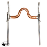 New! Schneiders® Medium Port Copper Mouth Grazing Bit with Engraved Cheeks Western Bits