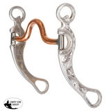 New! Schneiders® Medium Port Copper Mouth Grazing Bit with Engraved Cheeks Western Bits
