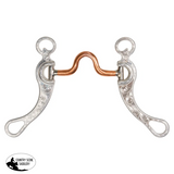 New! Schneiders® Medium Port Copper Mouth Grazing Bit with Engraved Cheeks Western Bits
