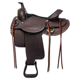 New! Schneiders® Oiled Leather Western Trail Saddle 7 inch gullet and Full QHB - Western Saddle