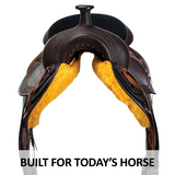 New! Schneiders® Oiled Leather Western Trail Saddle 7 inch gullet and Full QHB - Country Scene Saddlery and Pet Supplies