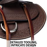 New! Schneiders® Oiled Leather Western Trail Saddle 7 inch gullet and Full QHB Western Saddle