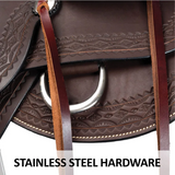 New! Schneiders® Oiled Leather Western Trail Saddle 7 inch gullet and Full QHB Western Saddle