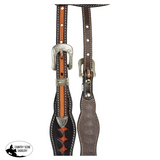 New! Schneiders® One Ear Diamond Tooled Silver Concho Ranch Headstall Full Western Tack Sets