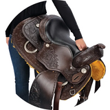 New! Schneiders® Open Range II Tooled Western Show Saddle Western Saddle