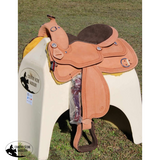Schneiders® Running W II Roughout Western Work Saddle - saddle