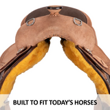 New! Schneiders® Running W II Roughout Western Work Saddle - Country Scene Saddlery and Pet Supplies