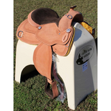 Schneiders® Running W II Roughout Western Work Saddle - saddle