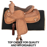 New! Schneiders® Running W II Roughout Western Work Saddle - Country Scene Saddlery and Pet Supplies