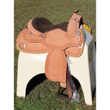 Schneiders® Running W II Roughout Western Work Saddle - saddle