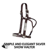 New! Schneiders® Simply Silver Show Halter with Lead - Country Scene Saddlery and Pet Supplies