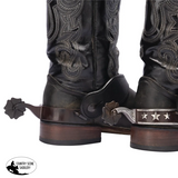 New! Schneiders® Star Studded Black Steel Cloverleaf Spurs - Country Scene Saddlery and Pet Supplies