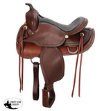New! Schneiders® Tooled Border Western Trail Saddle & 7’’ gullet and full horse bars 16 / Dark Western Saddle