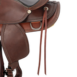 New! Schneiders® Tooled Border Western Trail Saddle & 7’’ gullet and full horse bars 16 / Dark Western Saddle