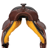 New! Schneiders® Tooled Border Western Trail Saddle & 7’’ gullet and full horse bars 16 / Dark Western Saddle