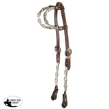 New! Schneiders® Two Ear Silver Plated Concho Western Show Headstall Western Bridle