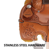 New! Schneiders® Wyatt II Tooled All Around Saddle - Country Scene Saddlery and Pet Supplies