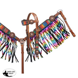 New! Serape print headstall and breastcollar set. - Country Scene Saddlery and Pet Supplies