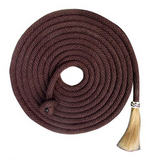 New! Showman 23' Nylon Mecate Reins with Horse Hair Tassel - Country Scene Saddlery and Pet Supplies